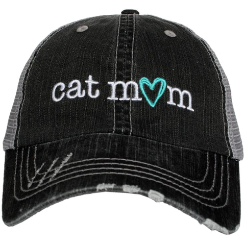 Cat Mom Baseball Cap Women's Cat Mom Hat Unstructured 