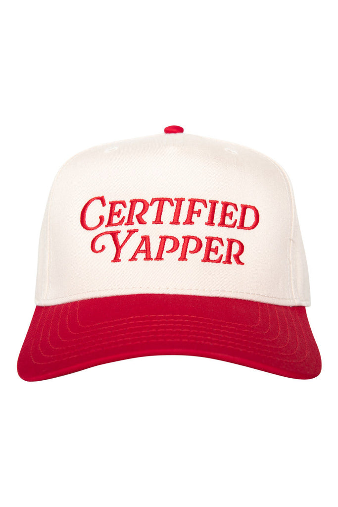 Certified Yapper Two-Toned Vintage Hat