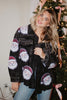 Sequin SANTA Patch Cropped CORDUROY Shacket
