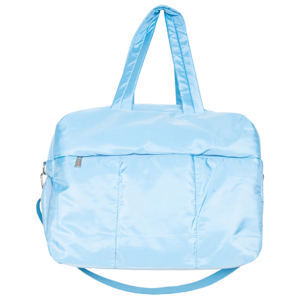 Light Blue Weekender Bag w/ Pass-Thru Slip