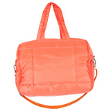 Coral Puffer Duffle Bag w/ Pass-Thru Slip