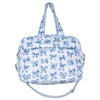 Light Blue Toile Coquette Bows Weekender w/ Pass-Thru Slip