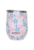 Dainty Florals Pink WINE TUMBLER Cup