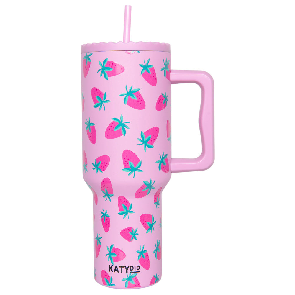 Subtle Strawberry 38 Oz Tumbler Cup