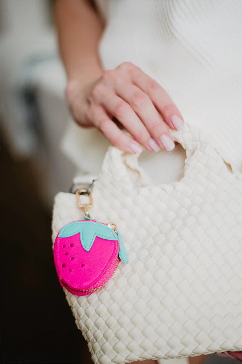 Strawberry Coin Holder Bag Charm - Katydid.com