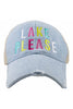 Lake Please (MULTICOLORED) Denim Trucker Hat