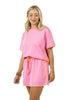 Pink and Orange Contrast Cute Matching Skirt Set - Katydid.com