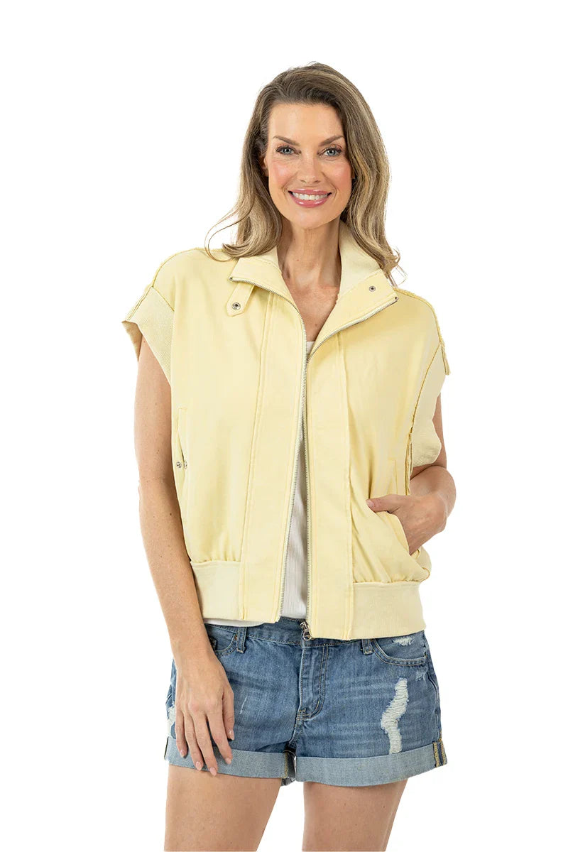 Yellow Women's Lightweight Vest - Katydid.com