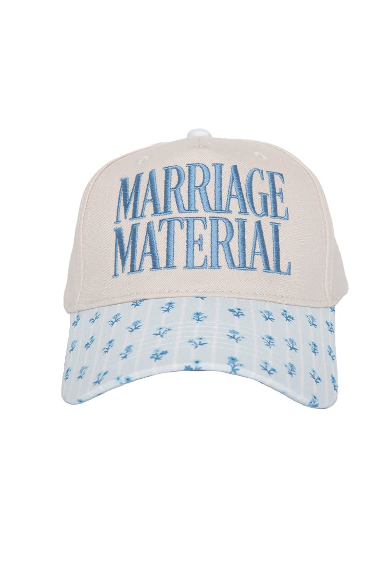 Marriage Material Two-Toned Retro Hat