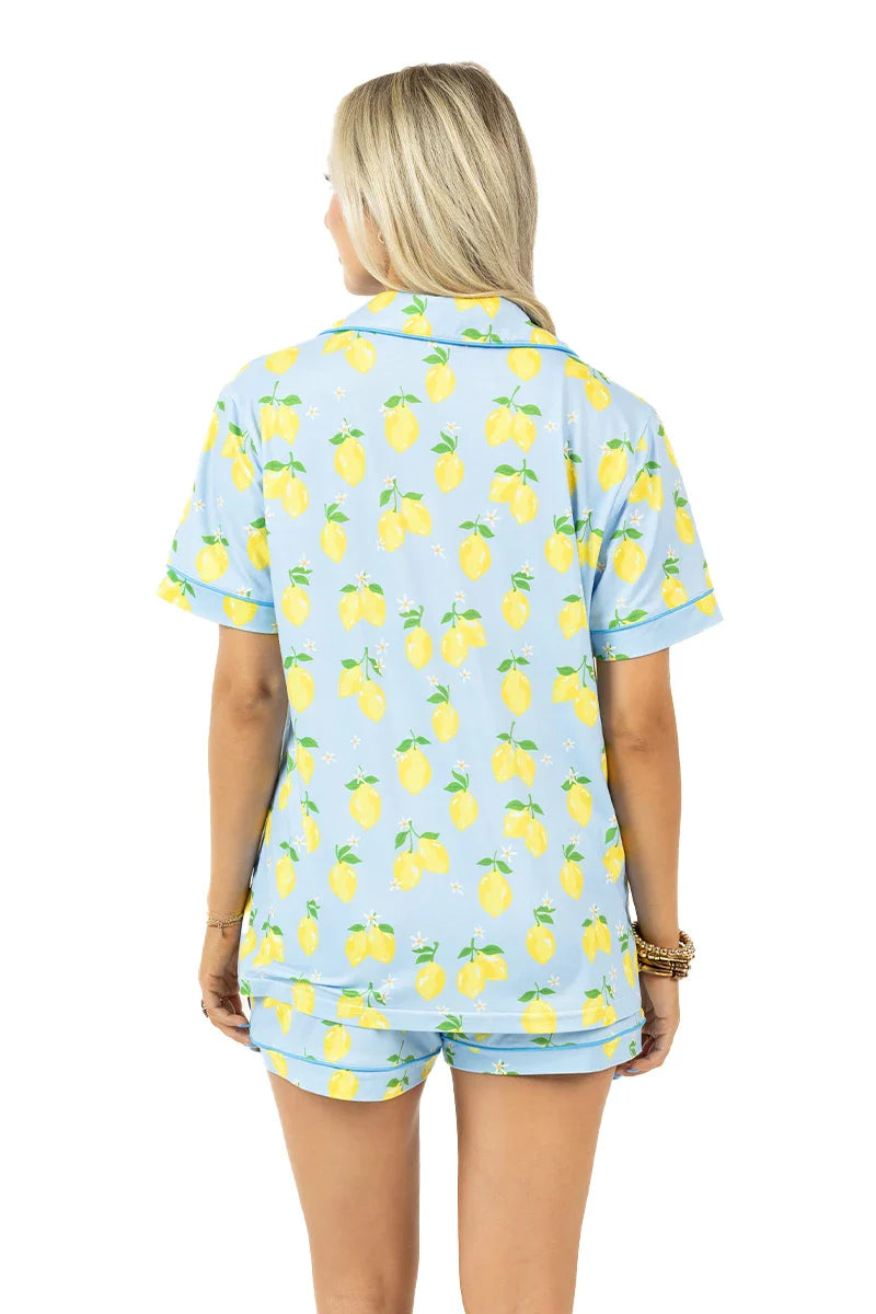 Zesty Lemons 2 Piece Pajama Set - Katydid.com