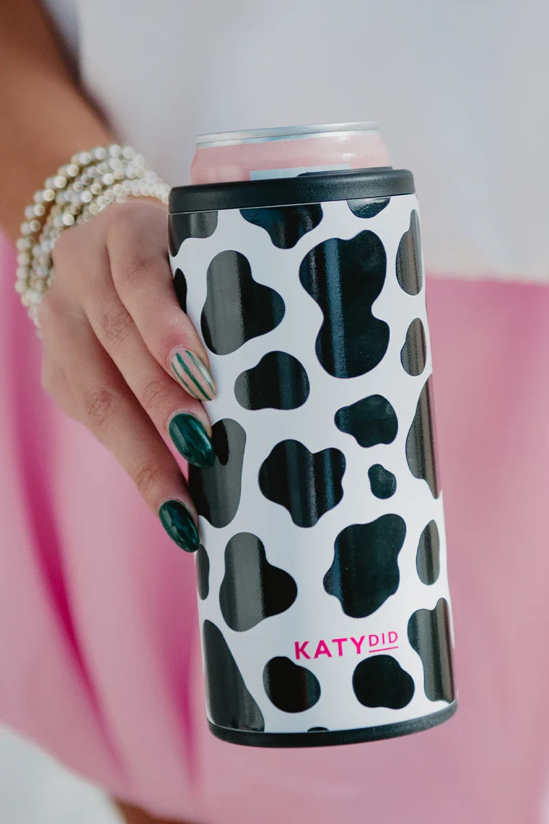 Cow Print Can Cooler Koozie