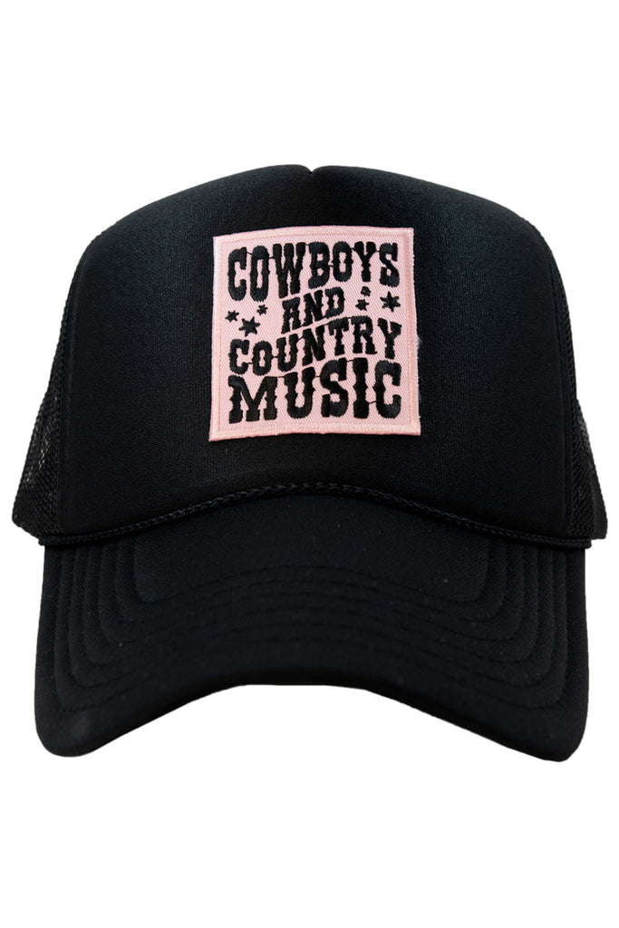 Cowboys & Country Music Pink Patch Foam Trucker Hat