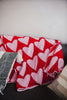 Girly Red Hearts Comfy Oversized Throw Blanket