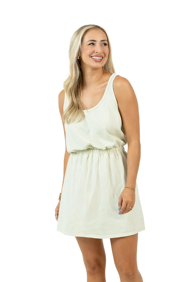 Cream Summer Mini Dress