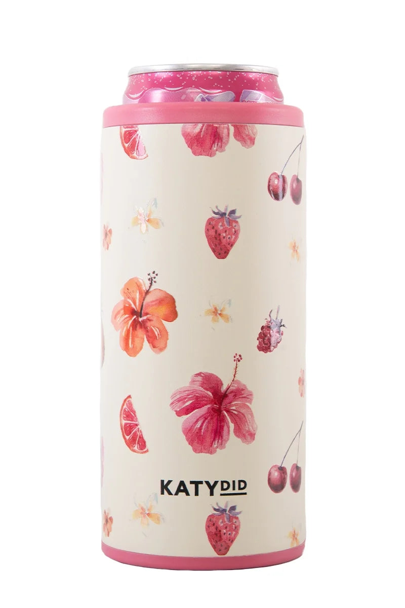 Fresh Picked Fruits Slim Can Cooler