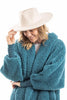 Oatmeal Wide Brim Felt Hat for Women