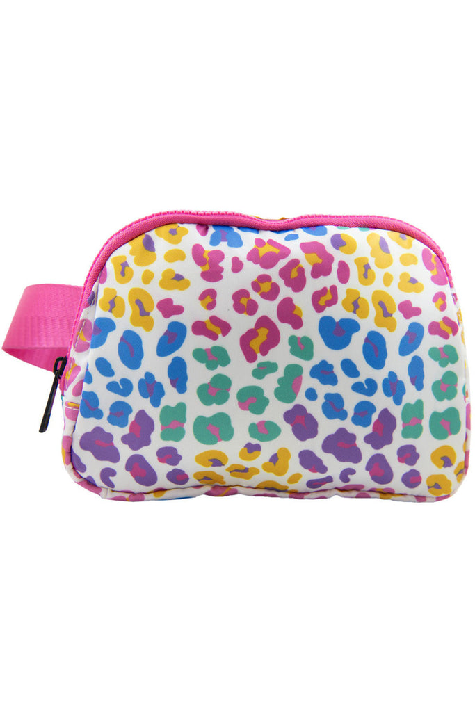 Multicolored Leopard Belt Bags for Women