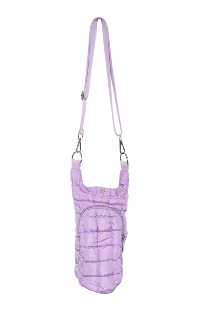 Light Purple Quilted Water Bottle Holder