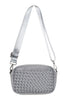 Gray Woven Cute Crossbody Bag