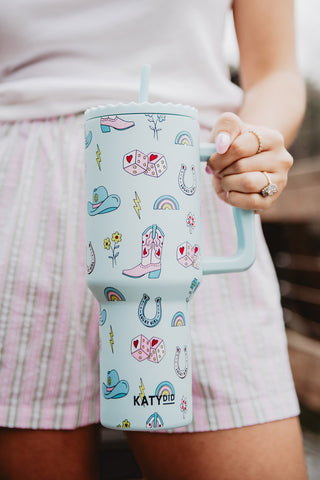 Cowboy Happy Face Tumbler Fanny Pack