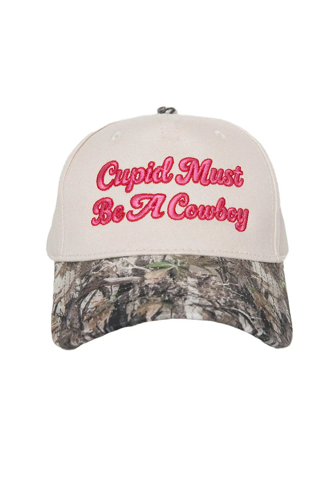 Cupid Must Be A Cowboy Trucker Cap
