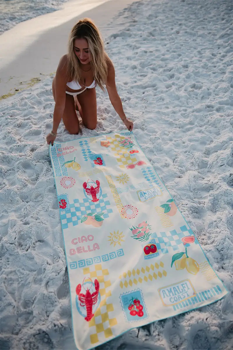 Italian Summer Reversible Quick Dry Towel - Katydid.com