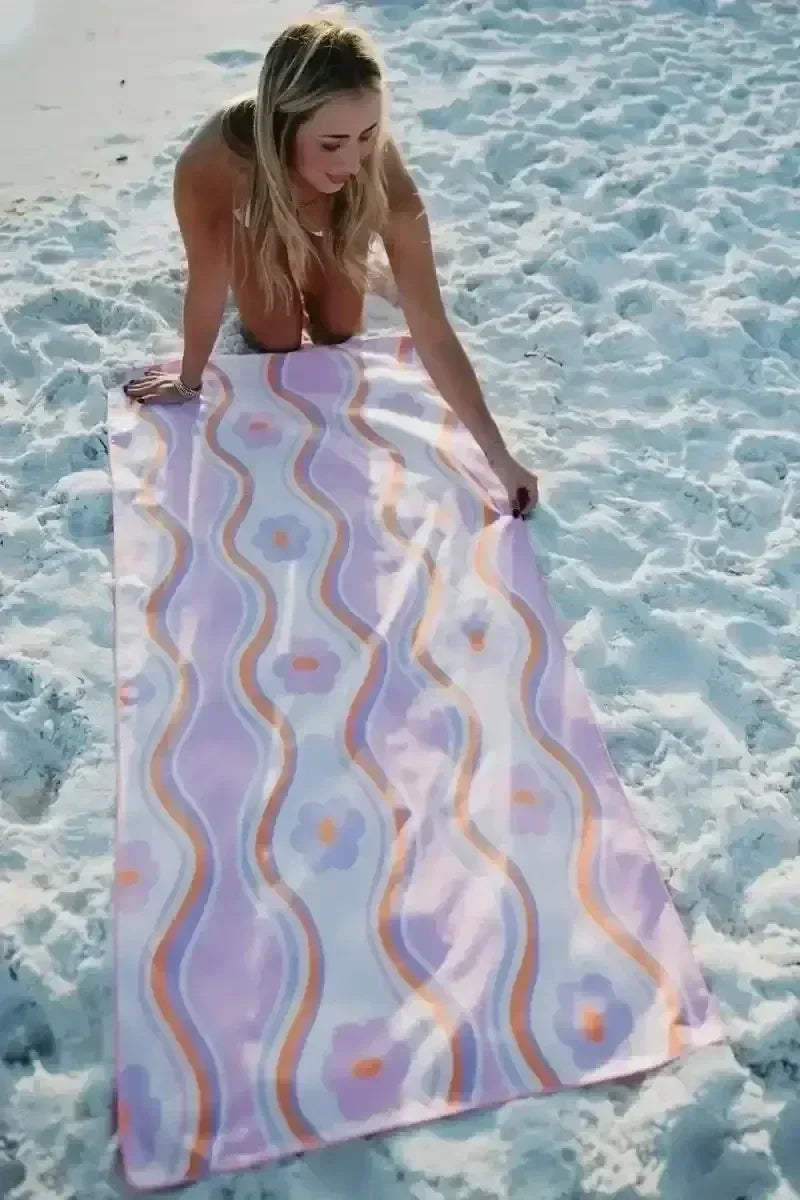 Beach Shells Reversible Quick Dry Towel - Katydid.com