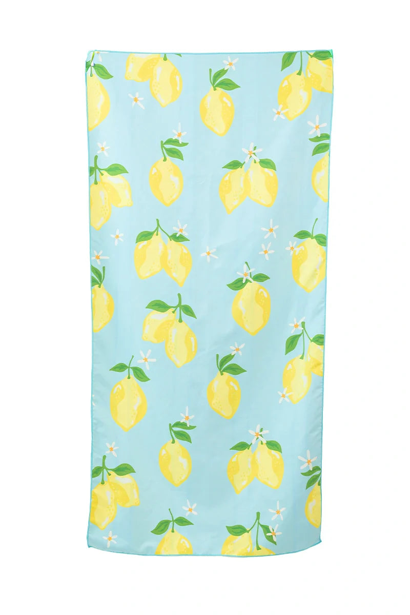 Lemons Quick Dry Reversible Beach Towel - Katydid.com
