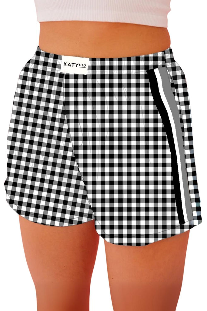 Black Women's Plaid Boxers
