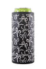 Black & White Bows Slim Can Cooler