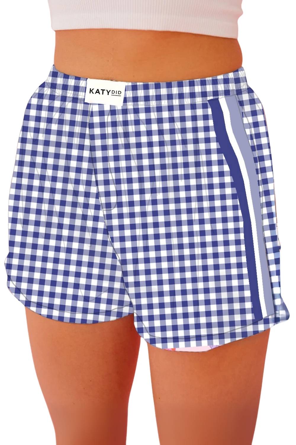 Royal Blue Plaid Boxers Shorts for Women Shop Katydid