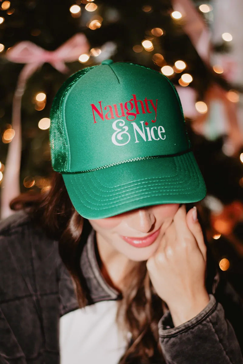 Naughty & Nice Foam Trucker Women's Hat