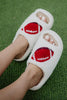 Football Fuzzy Open Toed Slippers