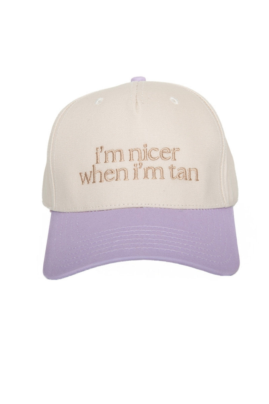 I'm Nicer When I'm Tan Funny Two-Toned Vintage Hats