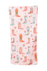Boots and Flowers Reversible Travel Size Towel - Katydid.com
