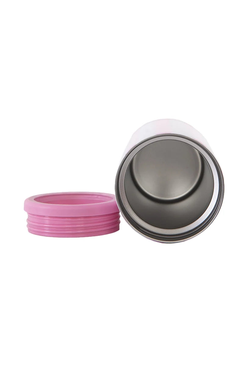 Light Pink Scalloped Slim Can Cooler Drinks