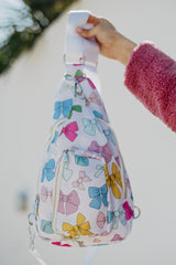 Multicolored Coquette Bows Sling Bag