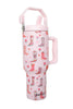 Boots & Roses Tumbler with Straw