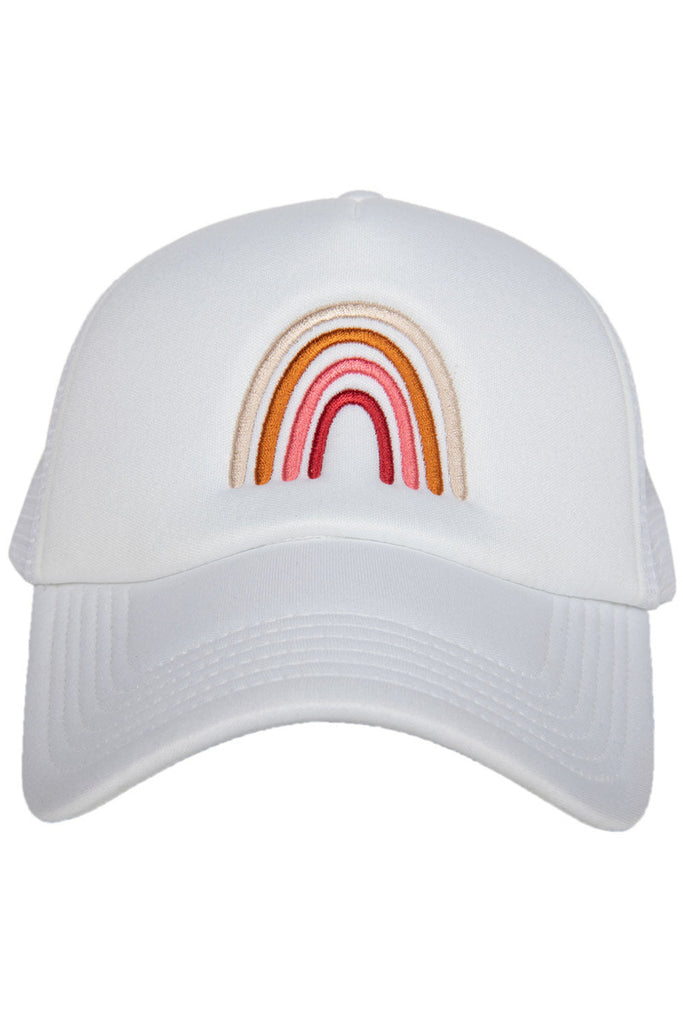 Rainbow Trucker Hat (White Foam)