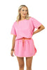 Pink and Orange Contrast Cute Matching Skirt Set - Katydid.com