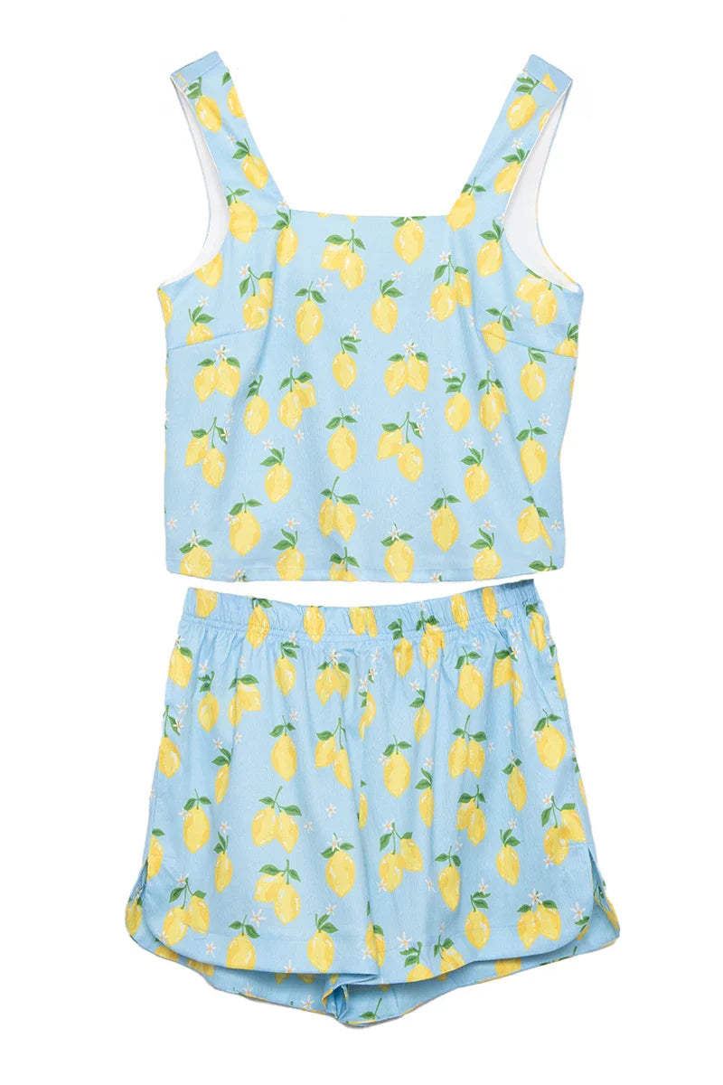 Zesty Lemons Two-Piece Short Set - Katydid.com