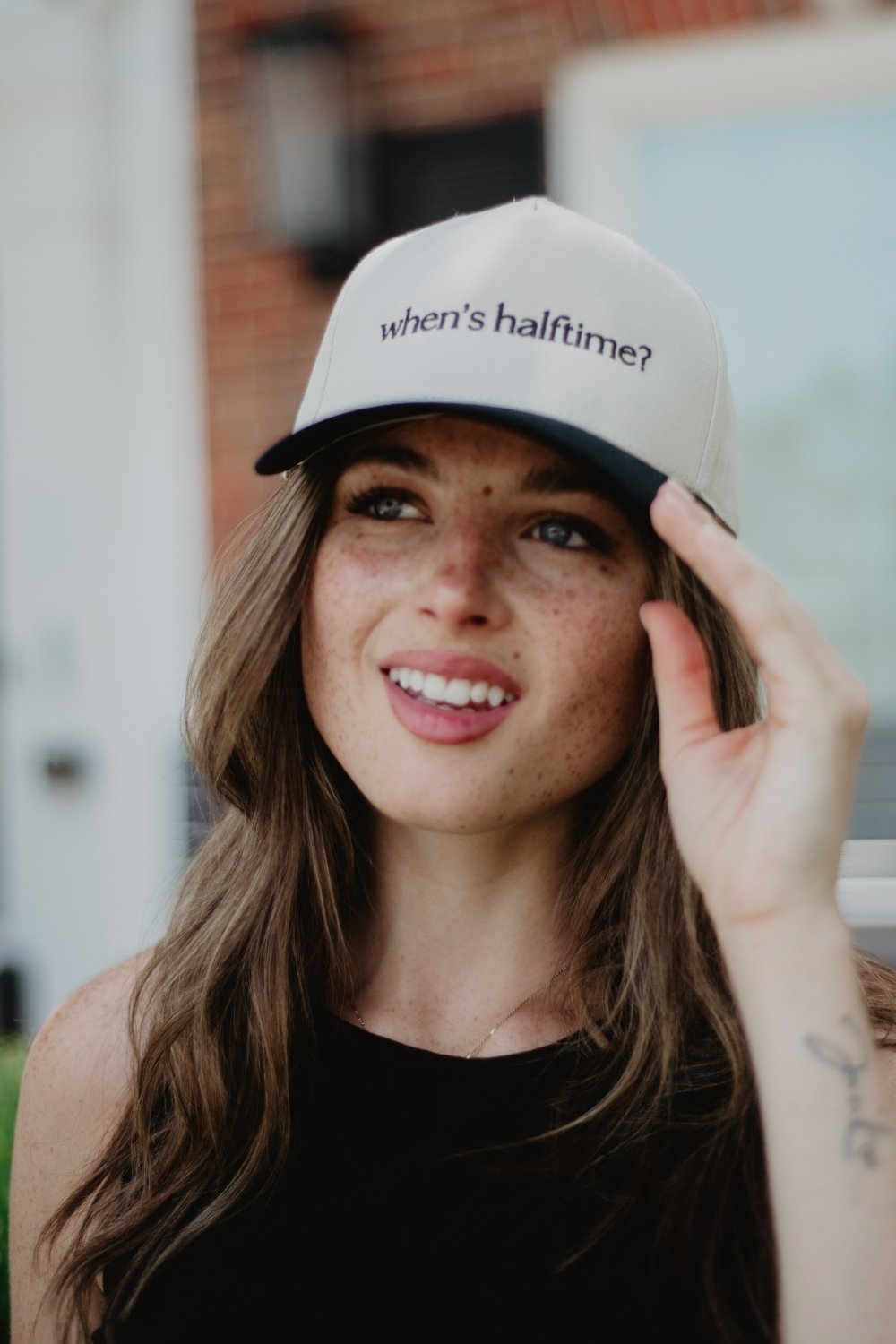 When's Halftime? Two-Toned Vintage Hat