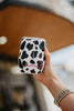 Cow Print Wine Tumbler Cup With Lid
