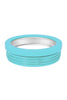 Yellow and Aqua Striped Slim Can Koozie