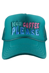 Iced Coffee Please Foam Trucker Hat