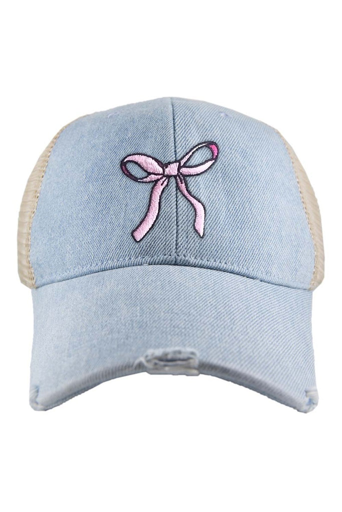 Coquette Pink Bow Trucker Hat