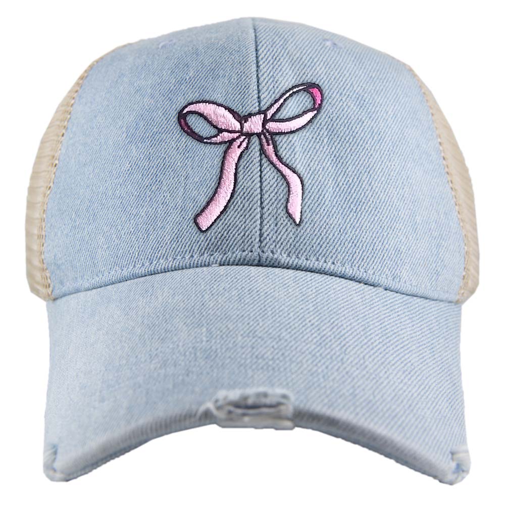 Coquette Pink Bow Trucker Hat