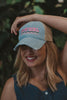 COWGIRL Spelled Out Denim Trucker Hat