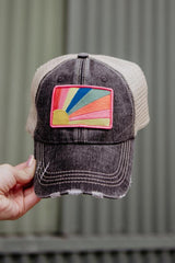 Bursting Sunshine Patch Trucker Hat