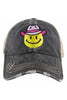 Cowboy Hat Happy Face Trucker Hat